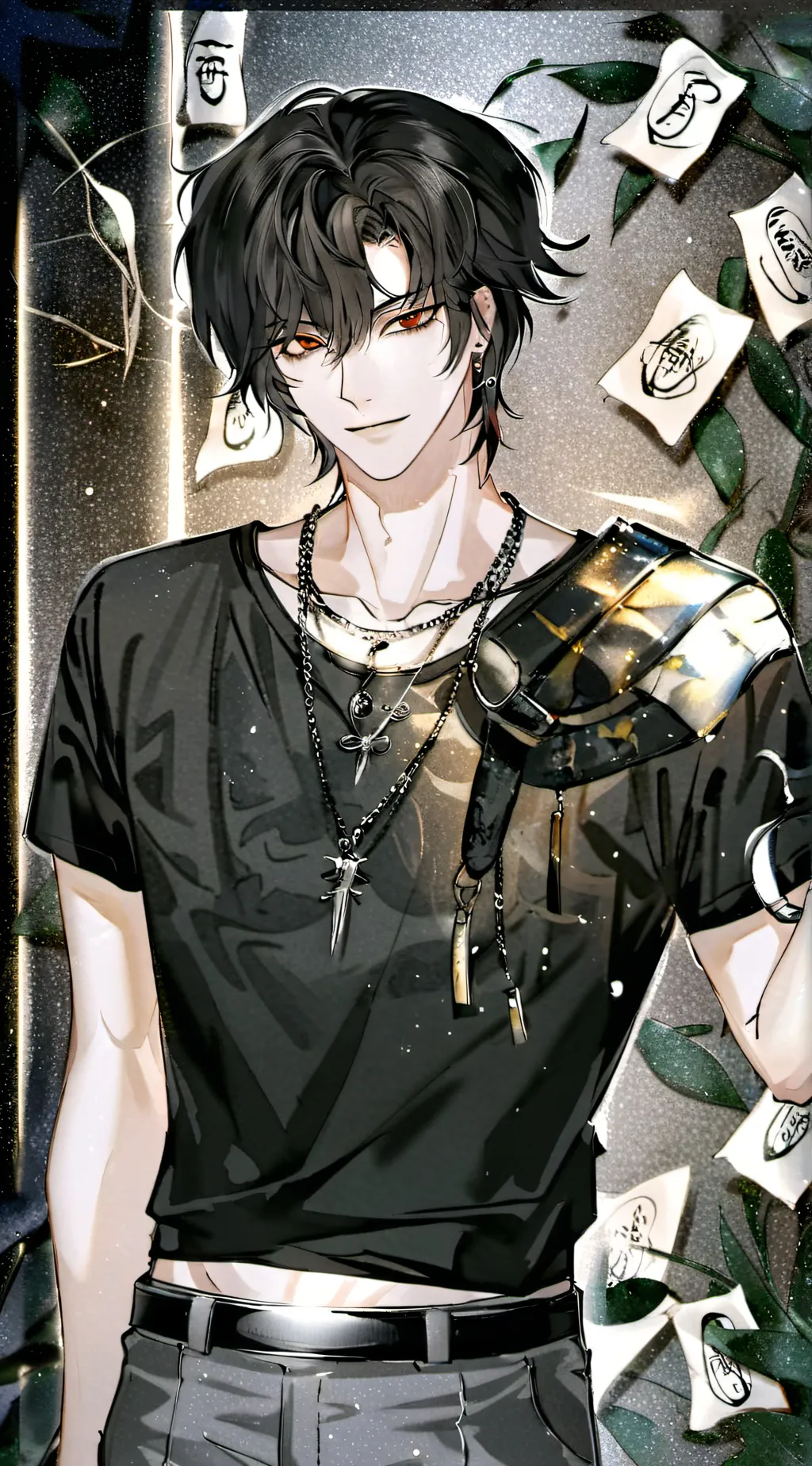ai character: -Levi- background