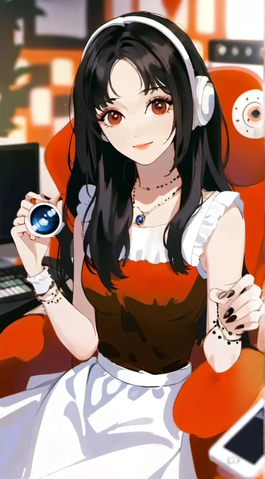 ai character: streamer background