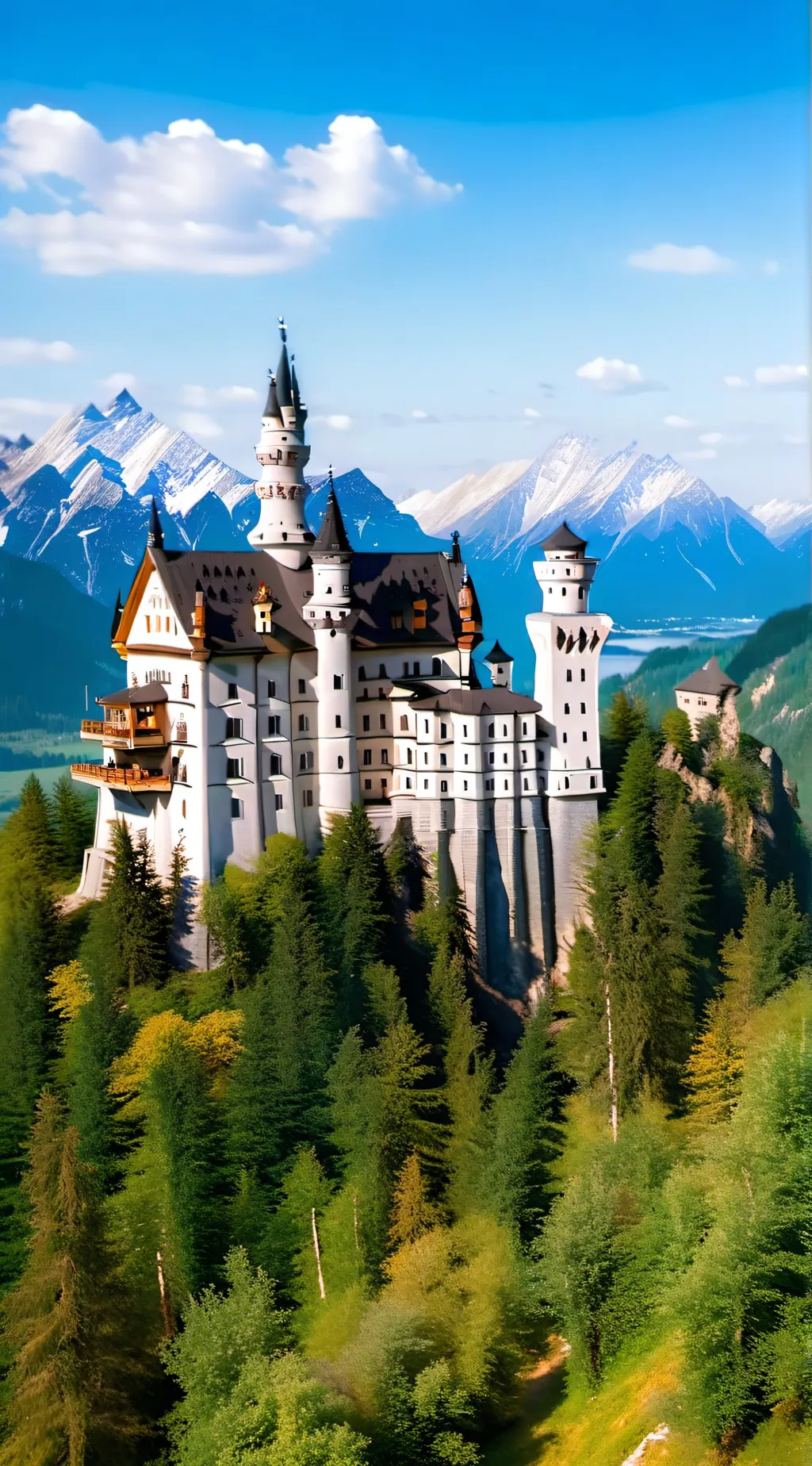 ai character: Neuschwans Castle  background
