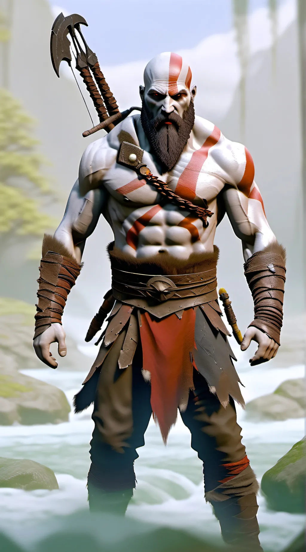 ai character: God Of War background