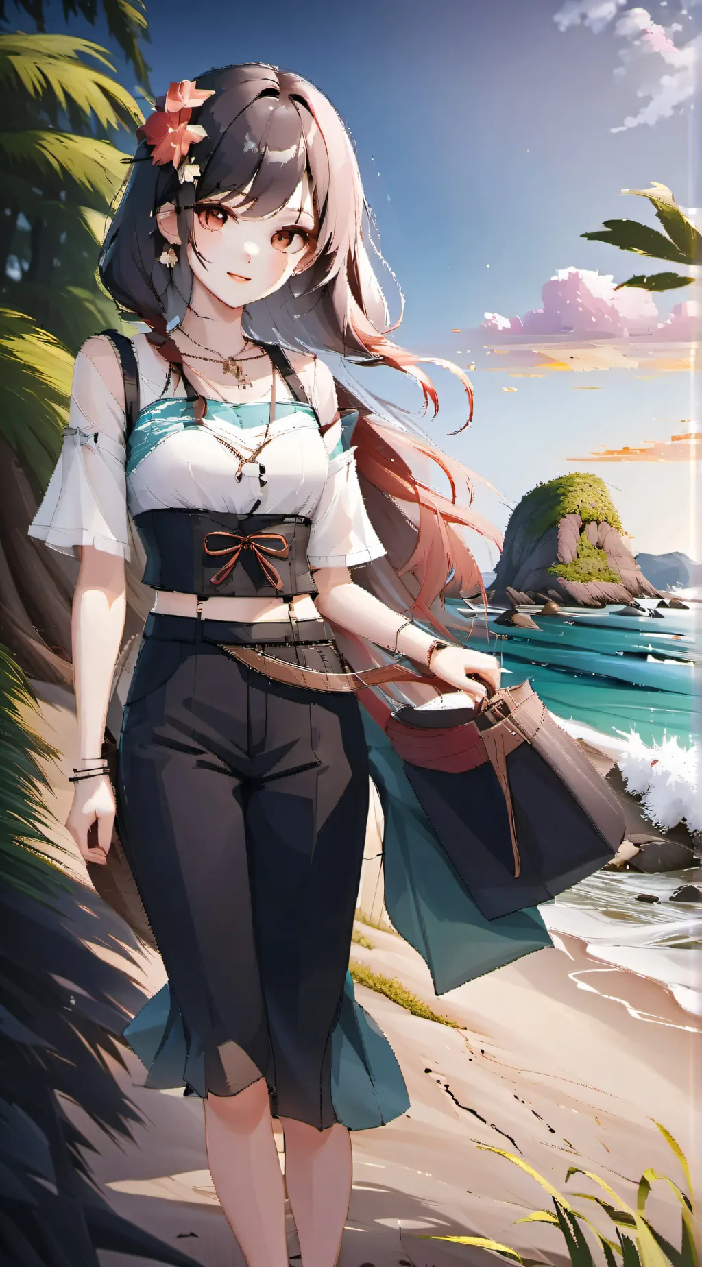 ai character: Ashley bunni  background