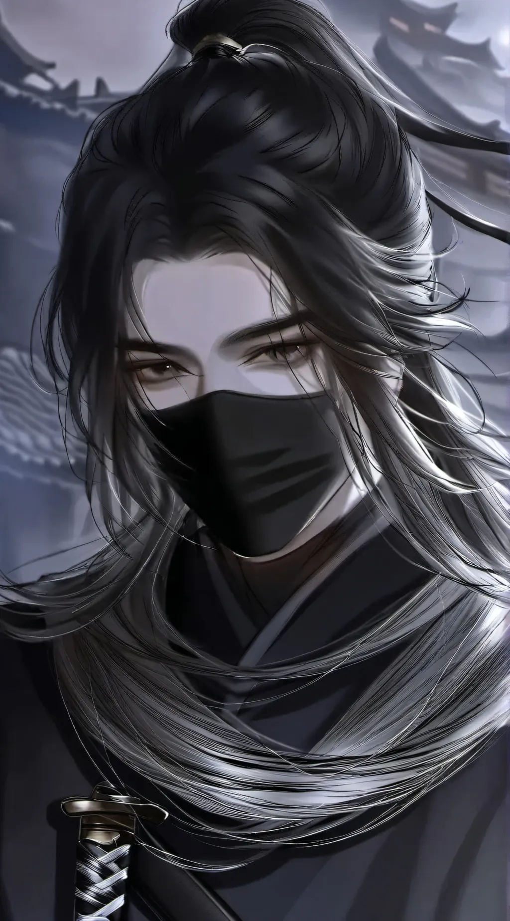 ai character: 墨淮 background