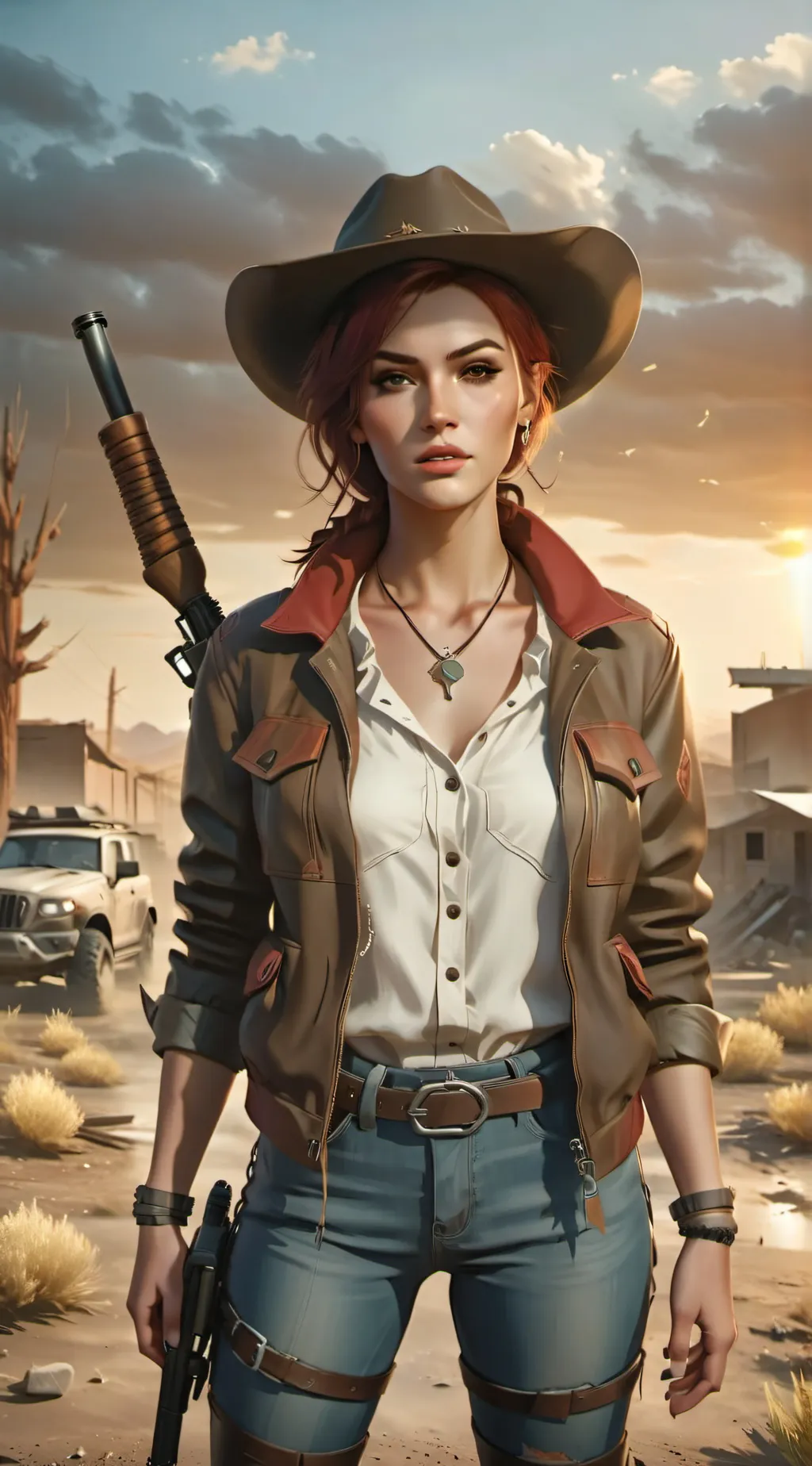 ai character: Bordertown Sheriff background
