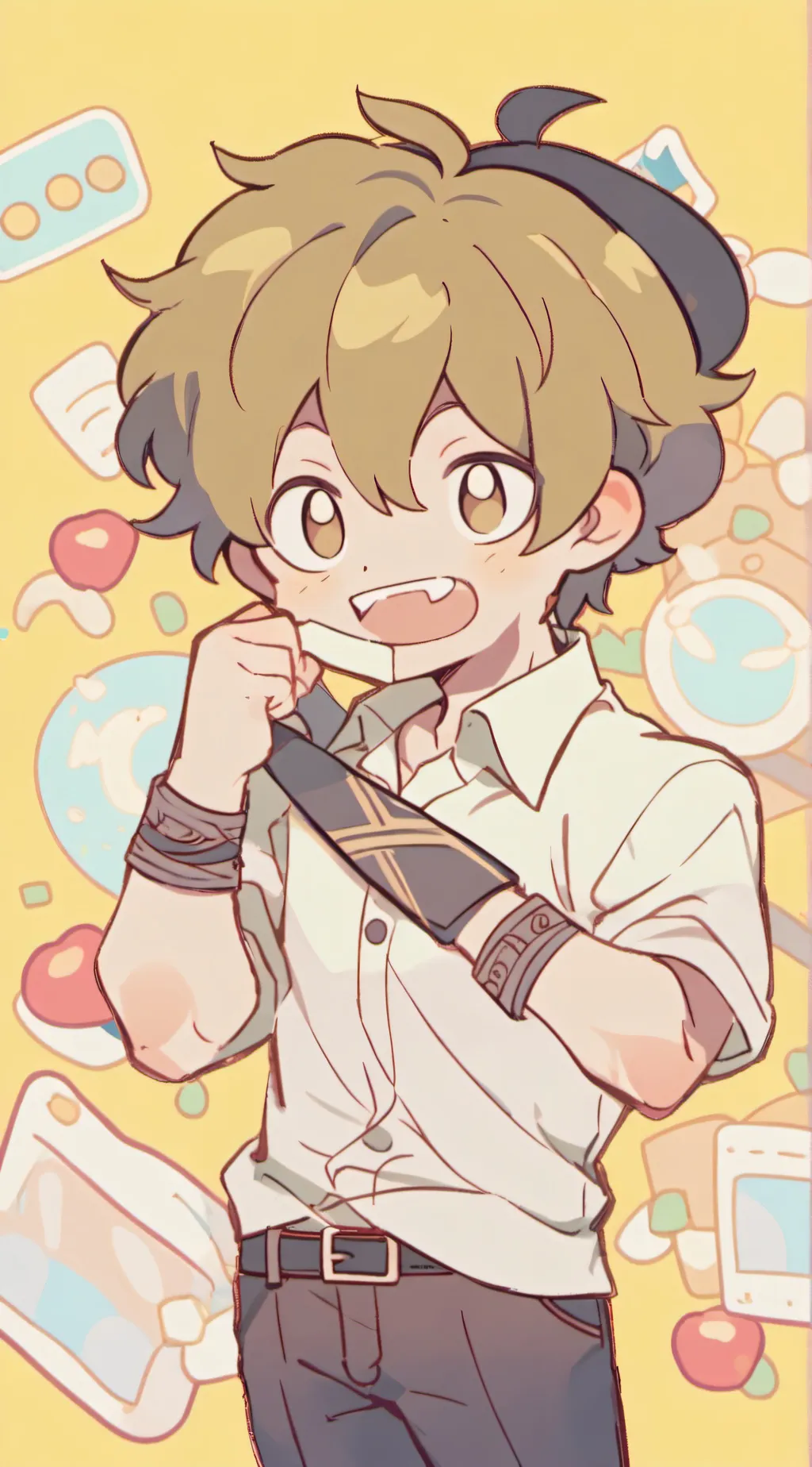 ai character: ◉Nathan◉ background