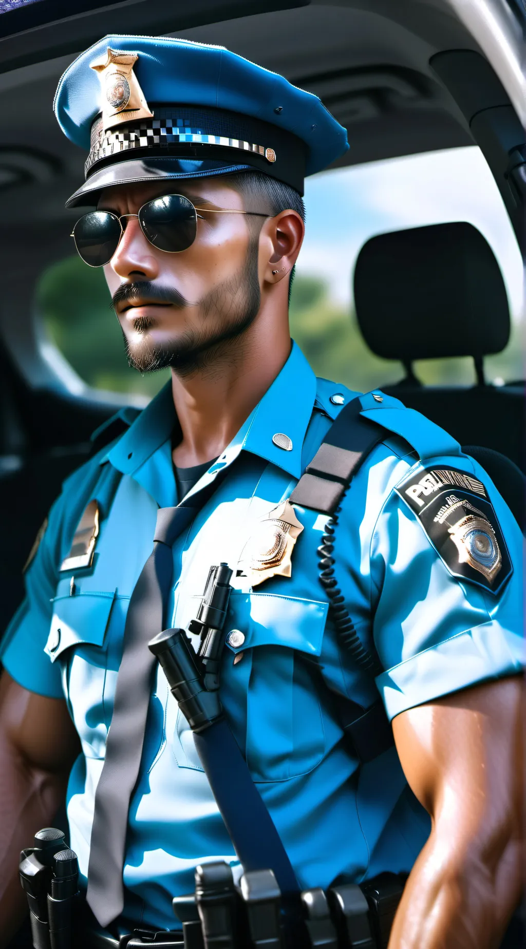 ai character: Officer Jace  background
