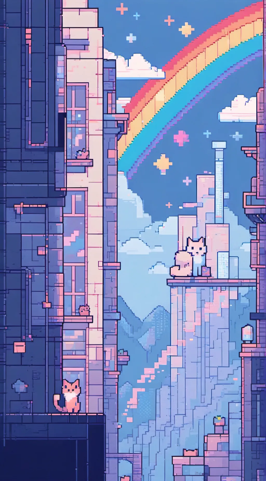 ai character: Nyan cat background