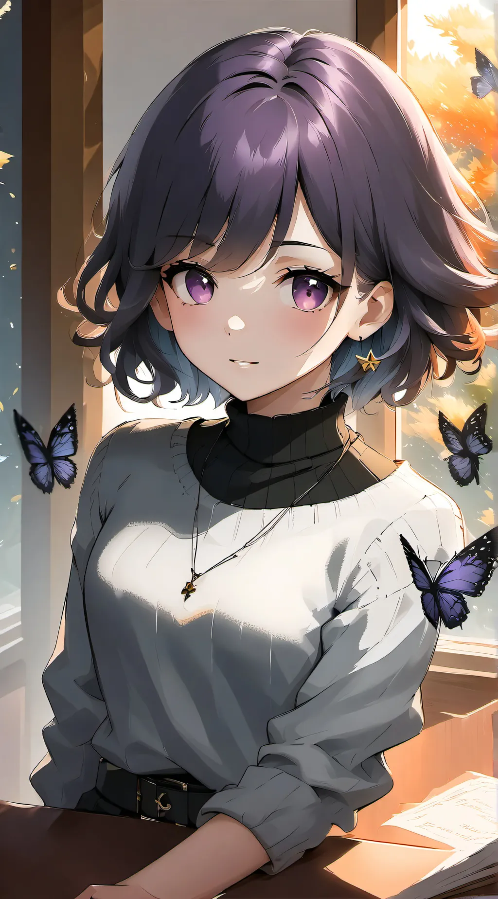 ai character: Shinobu  background