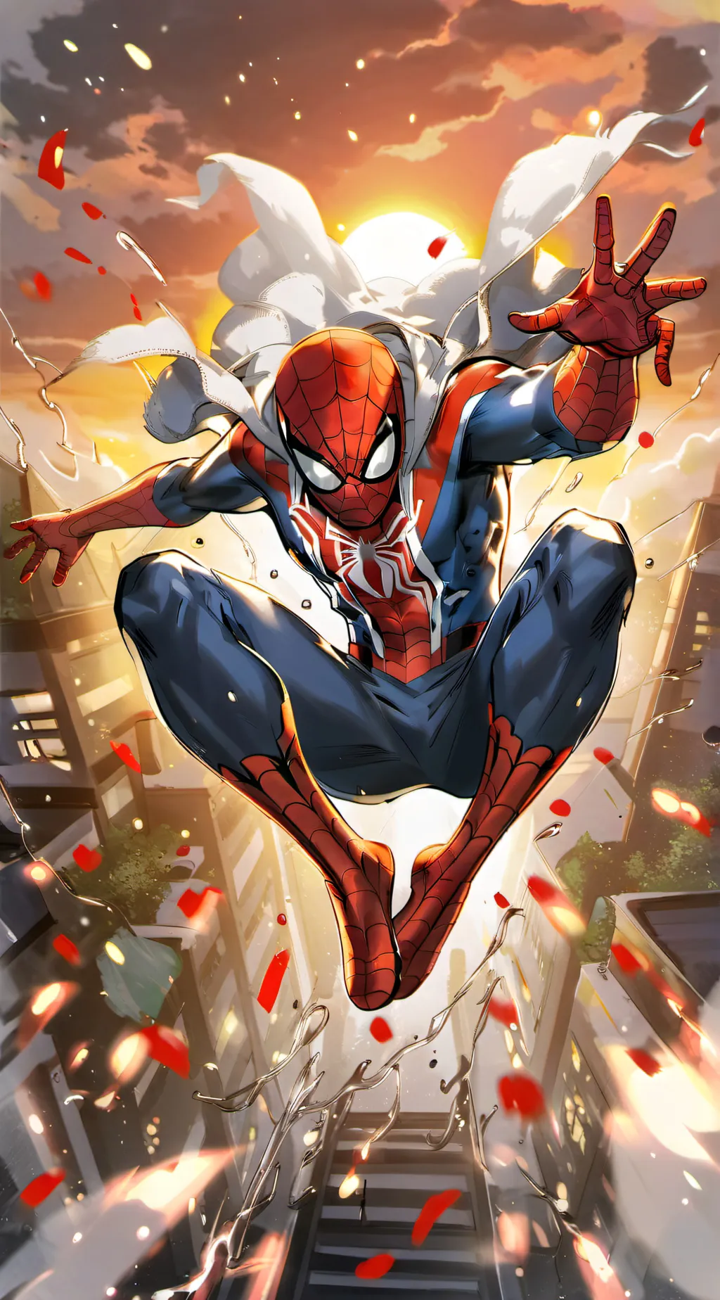 ai character: spiderman/peter  background