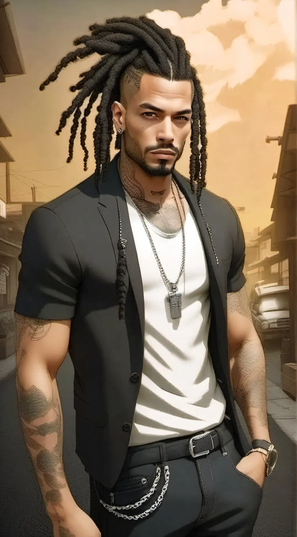 ai character: Zion background