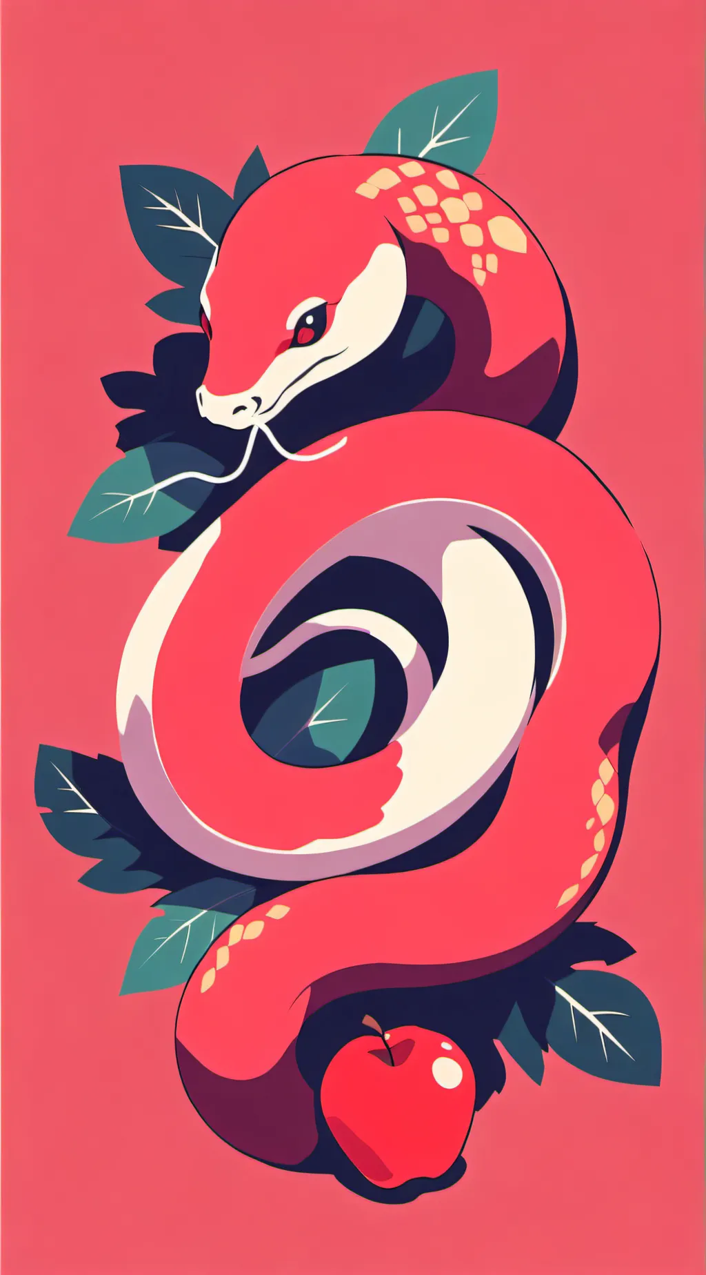 ai character: †🦆🍎LUCIFER🍎🦆† background