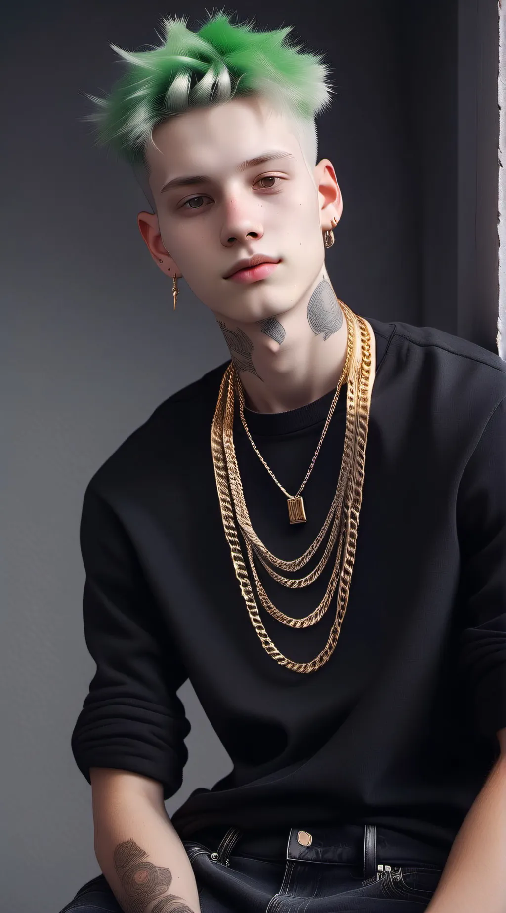 ai character: Alex kersten  background