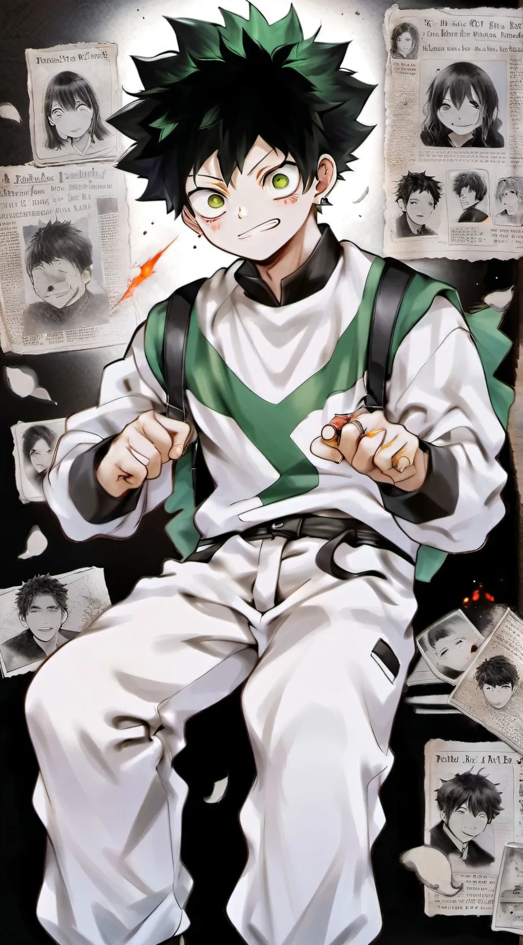 ai character: MHA FINAL WAR background