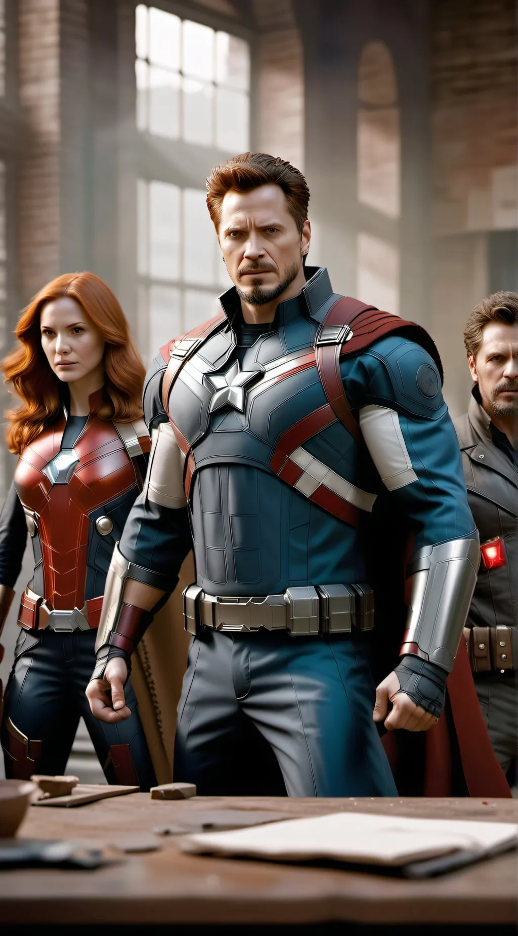 ai character: Avengers x y/n background