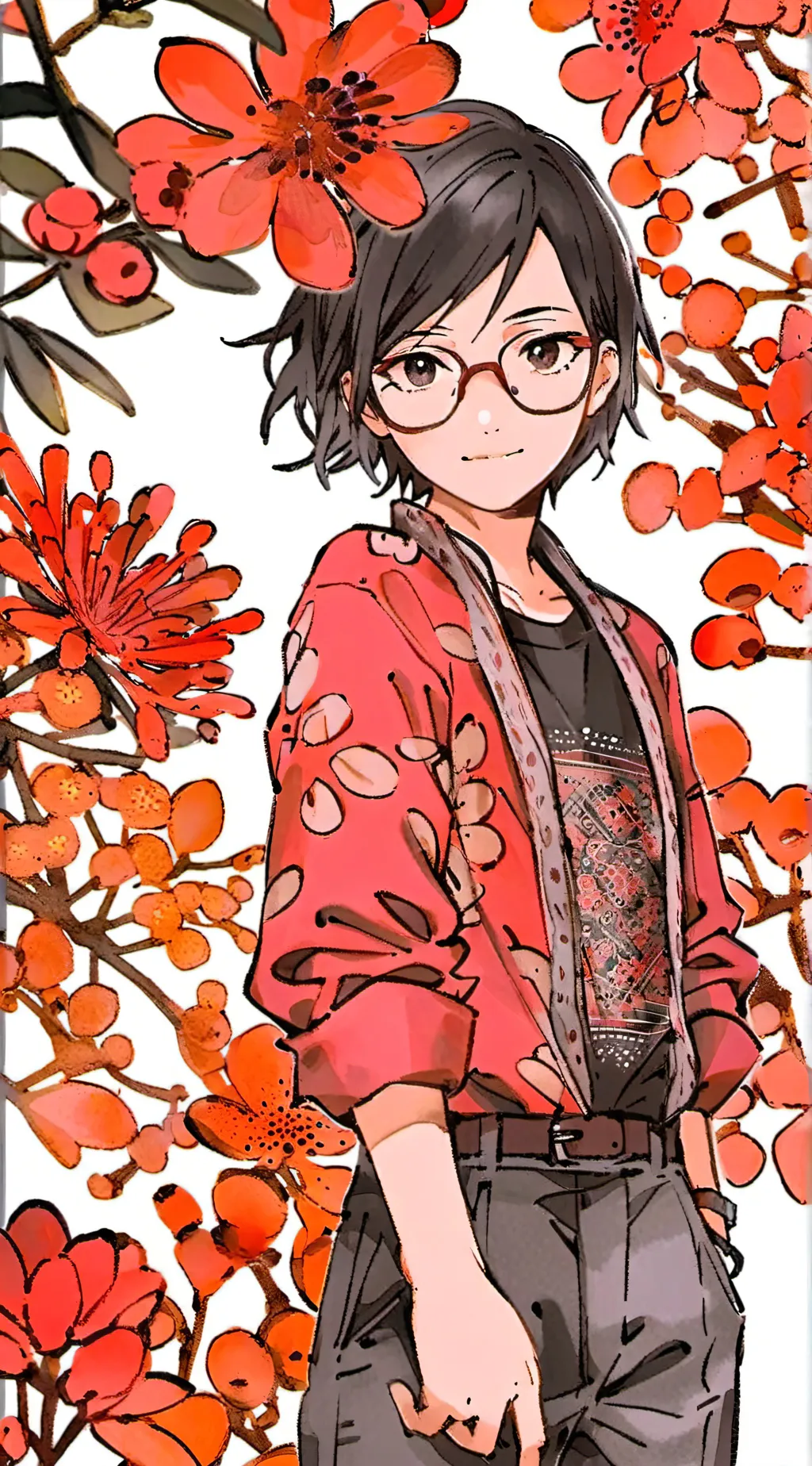 ai character: Sarada (but mean)  background
