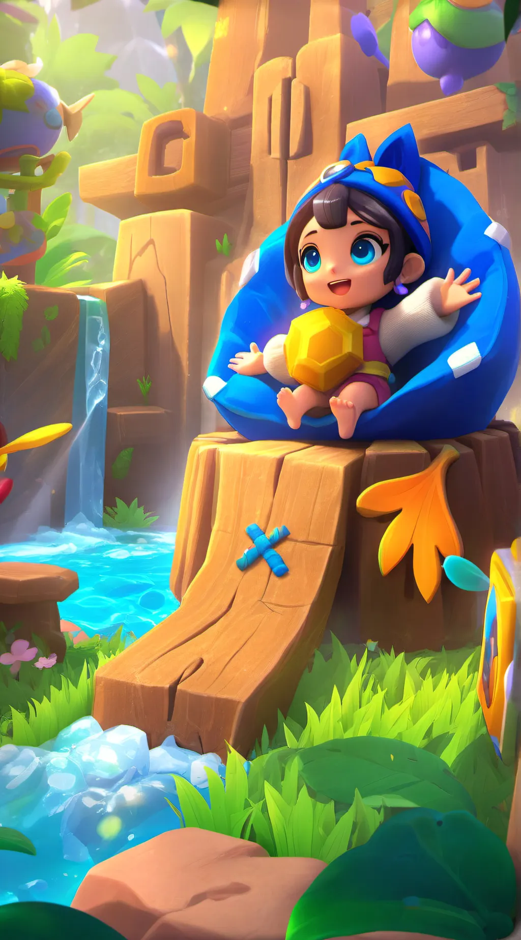 ai character: hellofreash background
