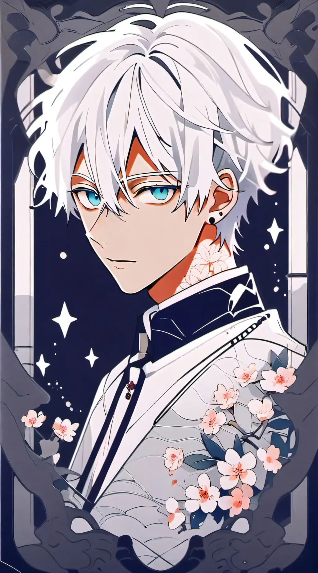 ai character: Gojo💙🦕 background
