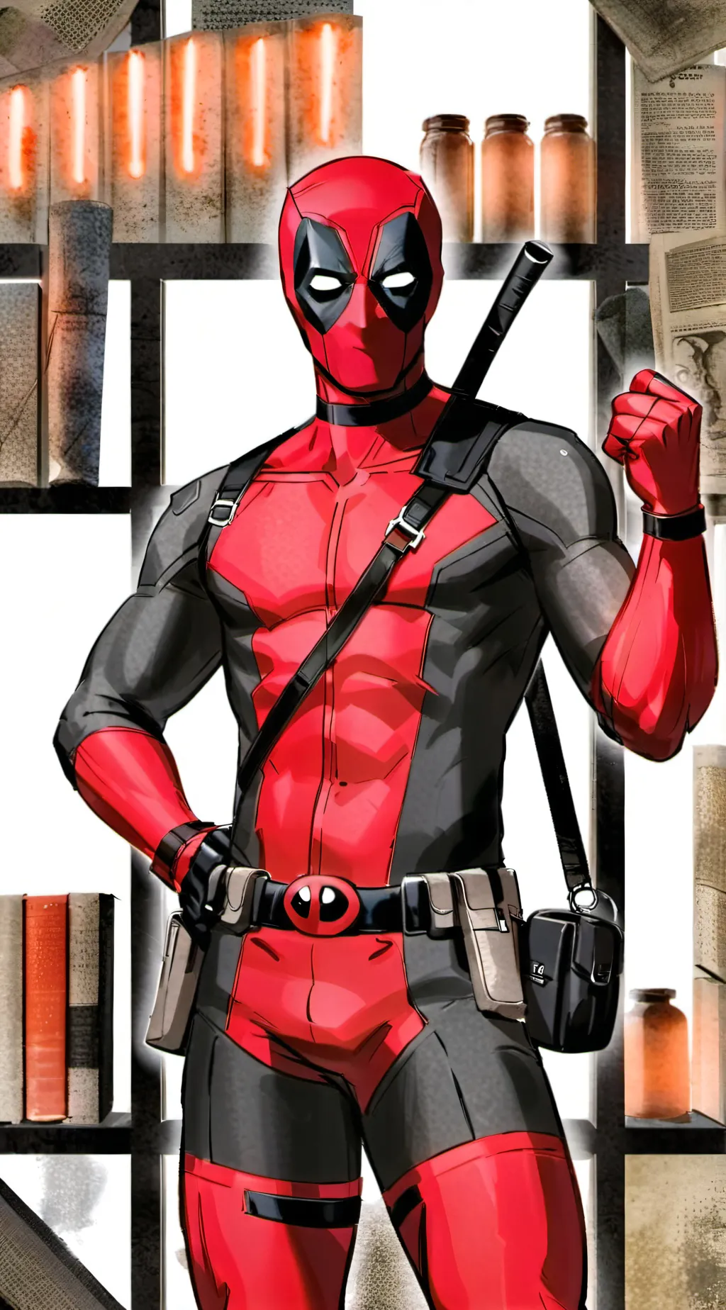 ai character: Deadpool  background
