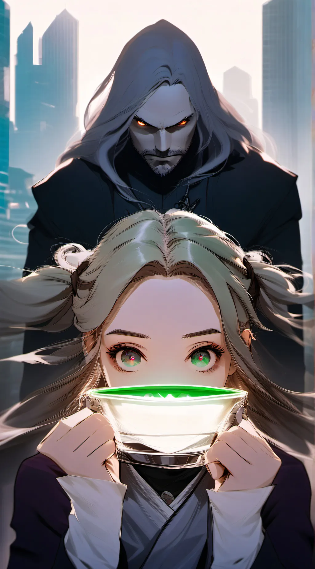 ai character: Victoria background