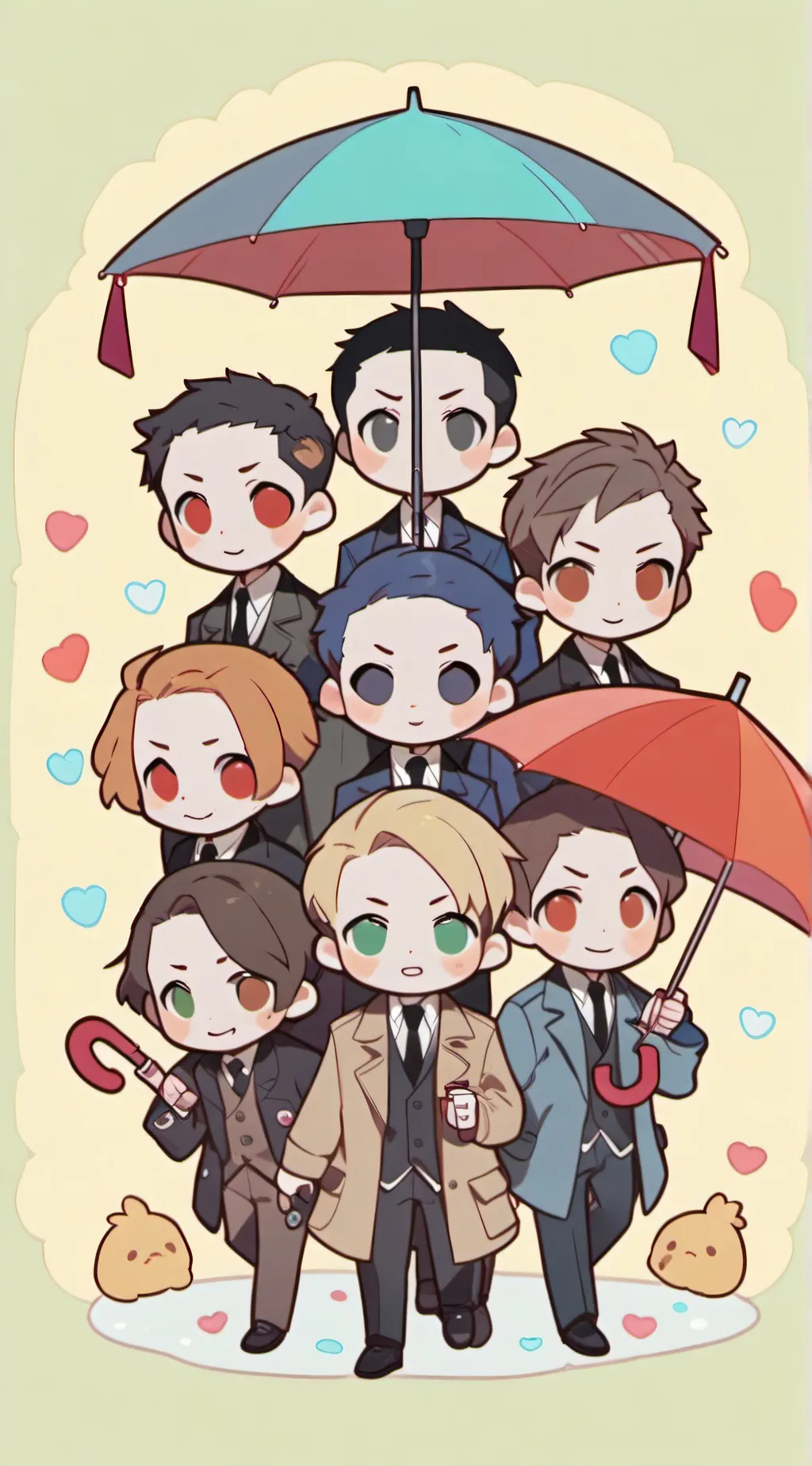 ai character: umbrella academy🫣 background