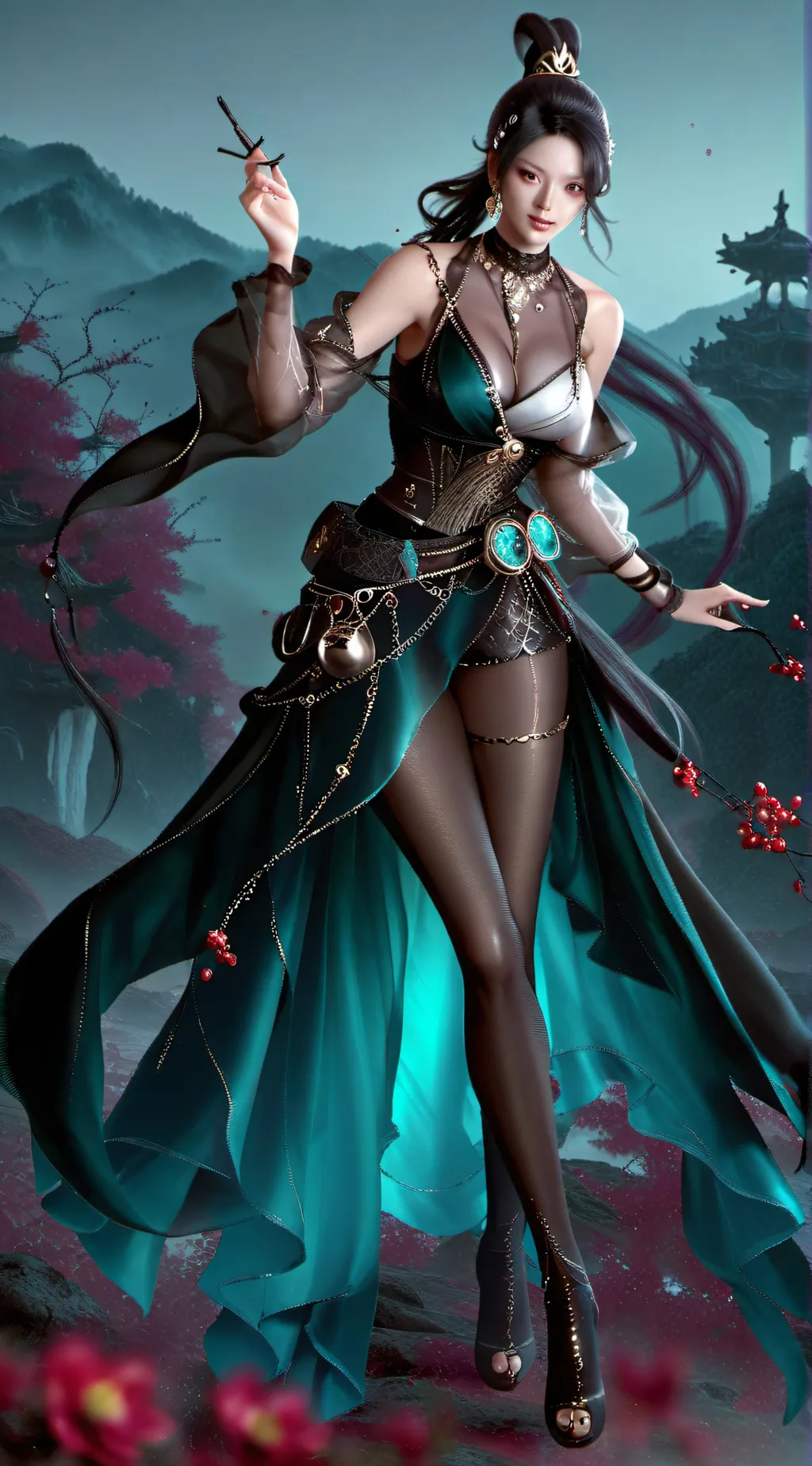 ai character: Crystal background