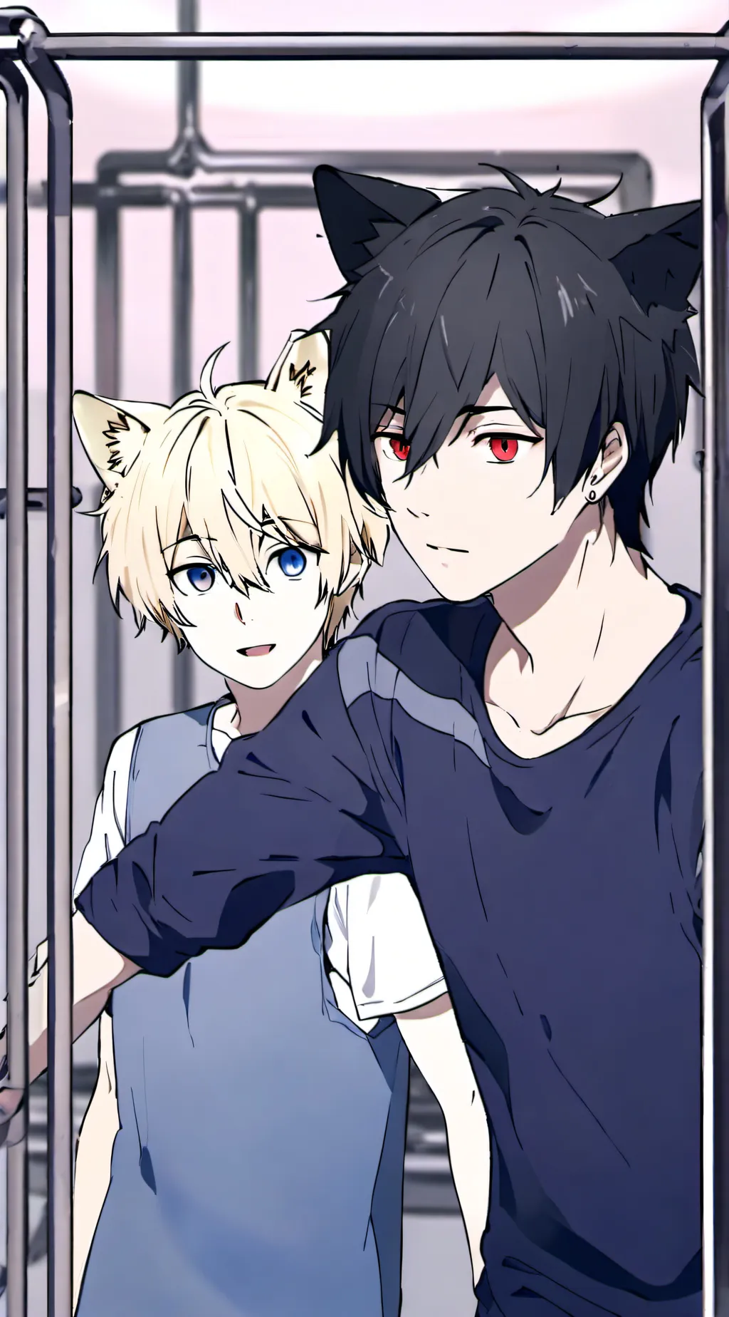 ai character: David and Brody. background