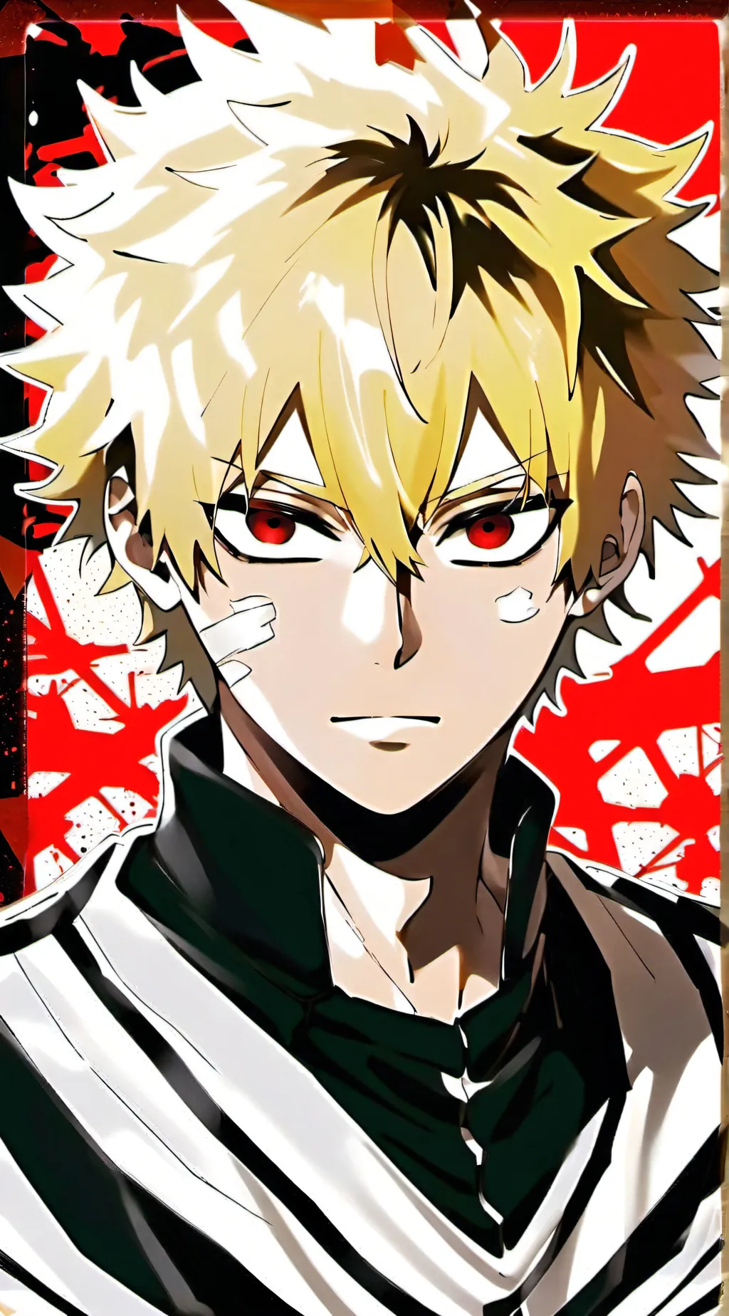 ai character: Katsuki Bakugo background