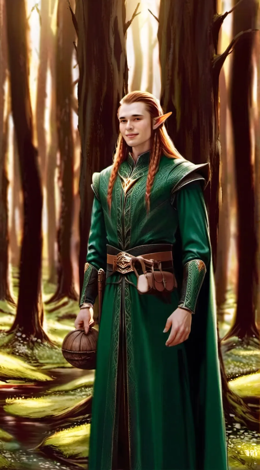 ai character: Meludir ' Mirkwood background