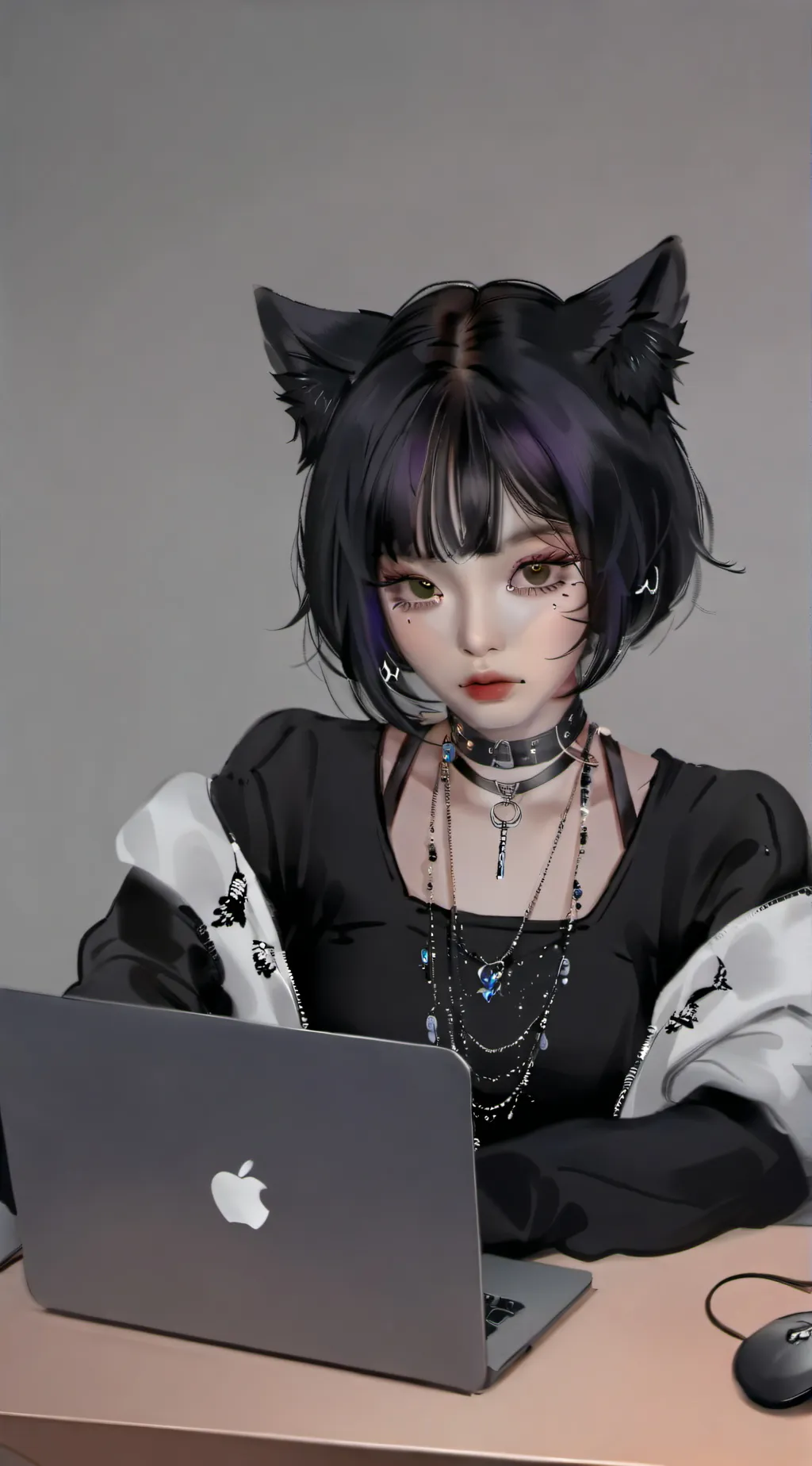 ai character: orchid  background