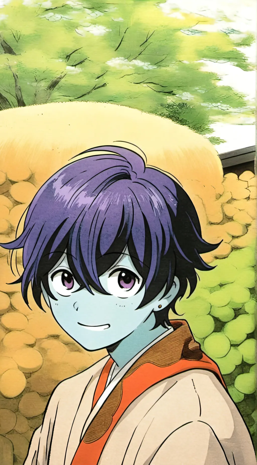 ai character: Boy pibby background