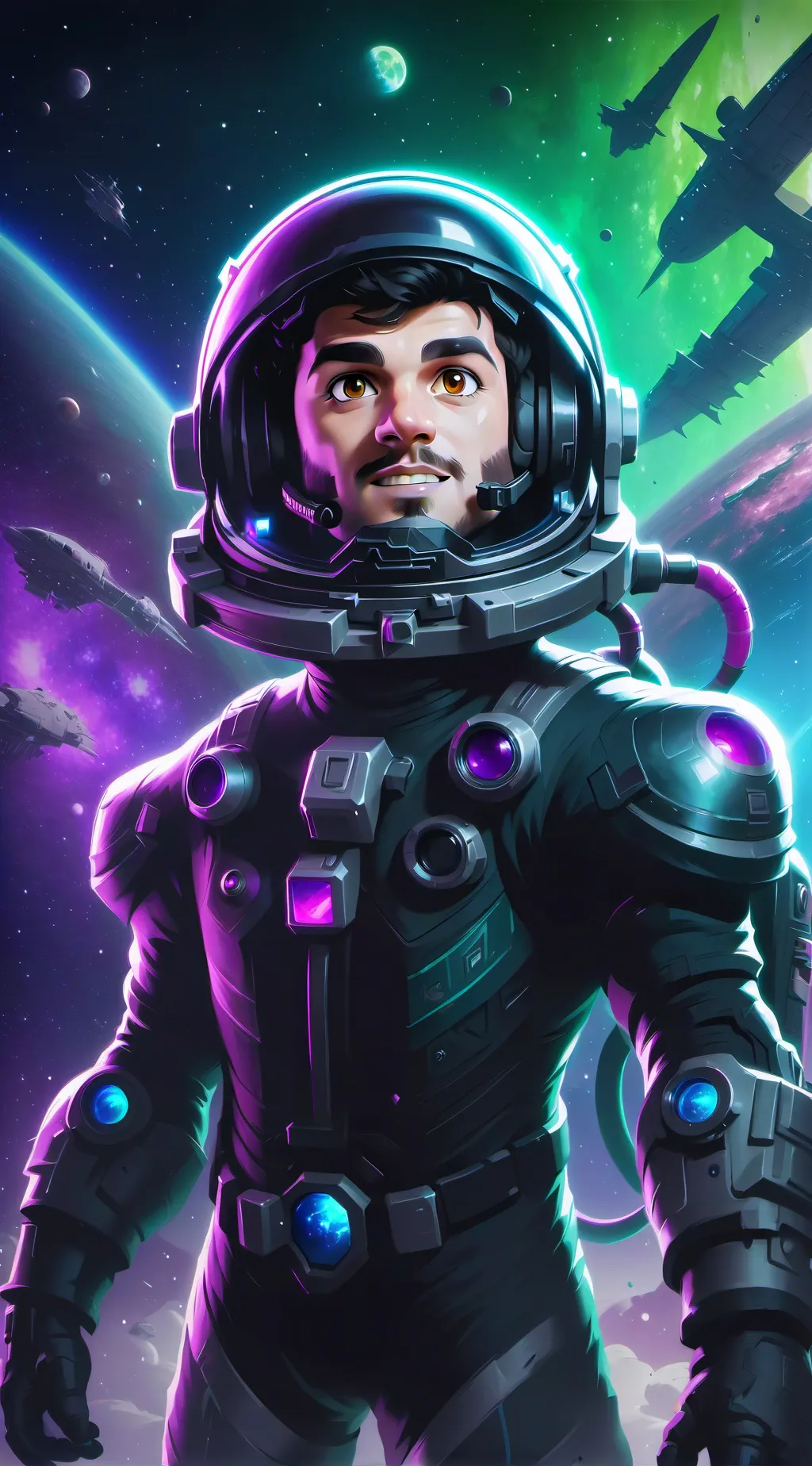 ai character: Among us background