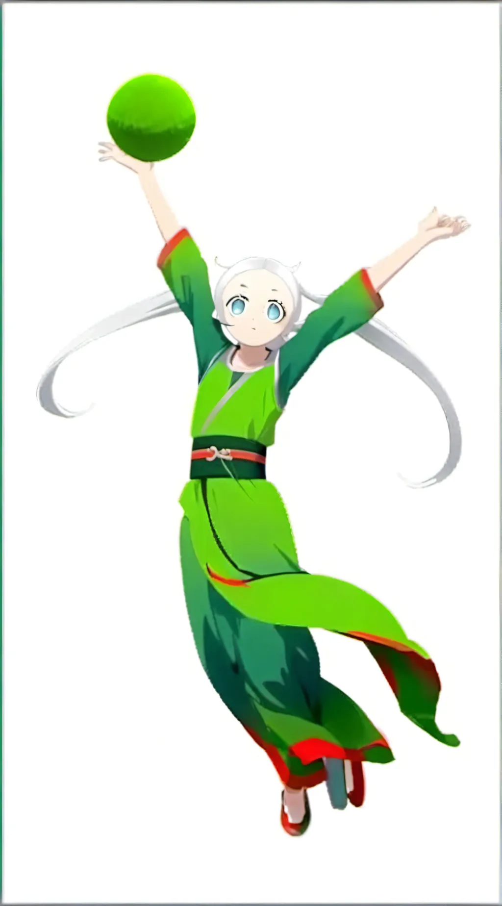 ai character: minty background