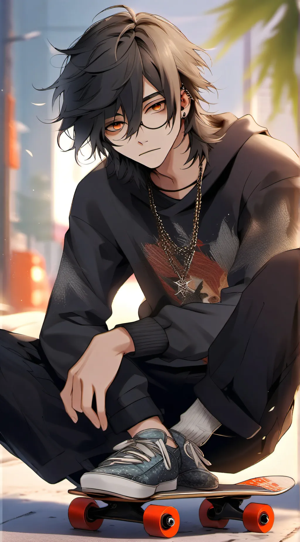 ai character: Ash background