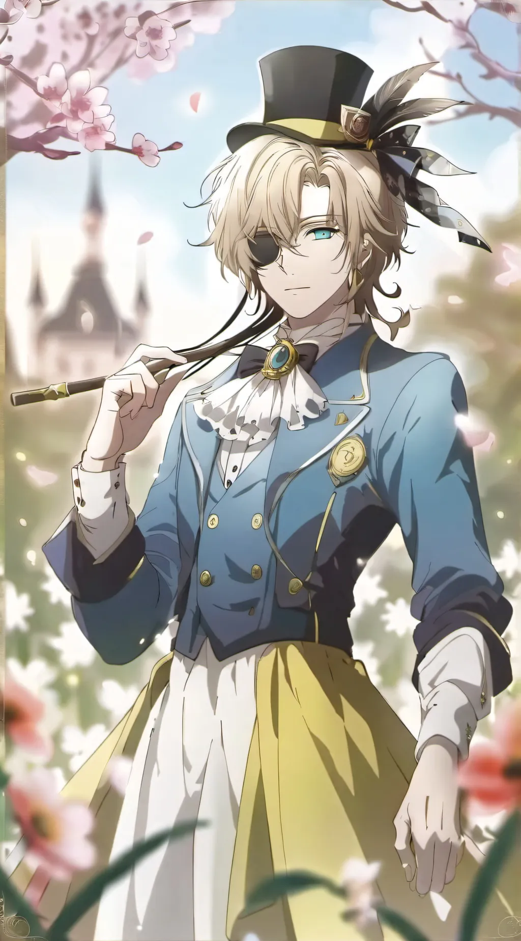 ai character: drunk bill cipher  background
