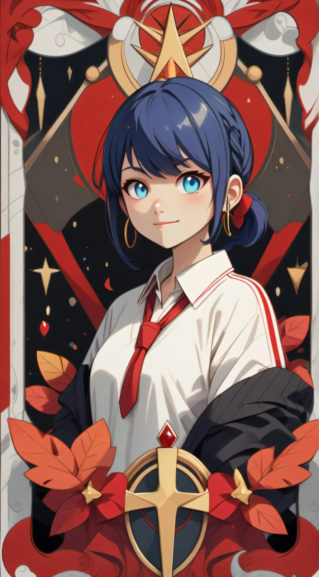 ai character: «• marinette •» background