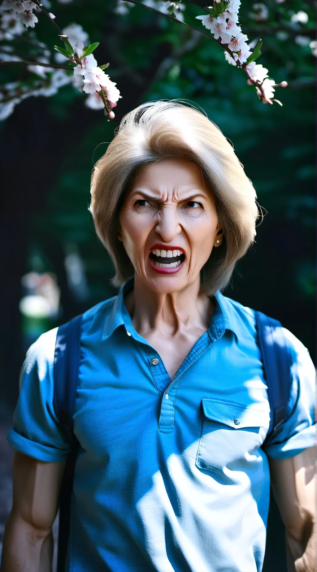 ai character: Here comes Karen.. background