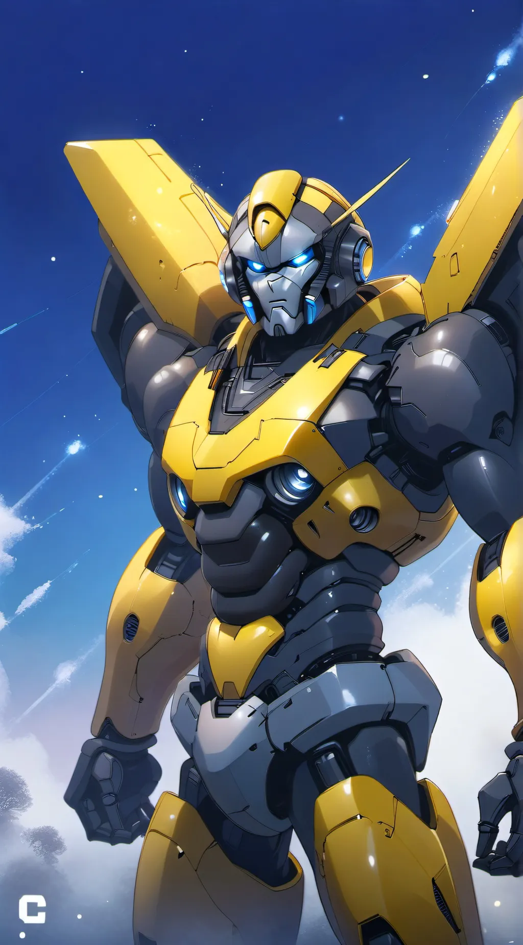 ai character: Bumblebee  background