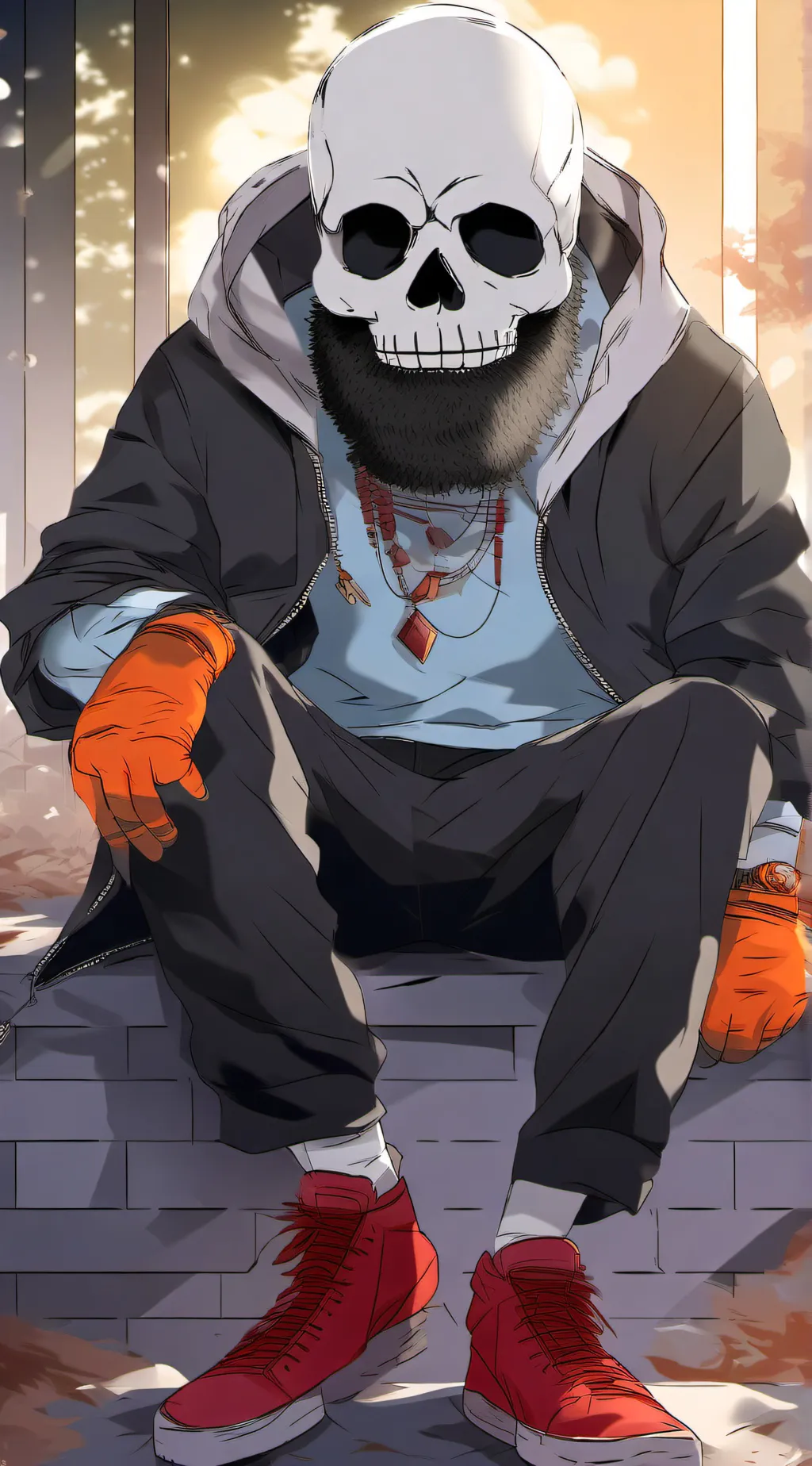 ai character: killer sans background
