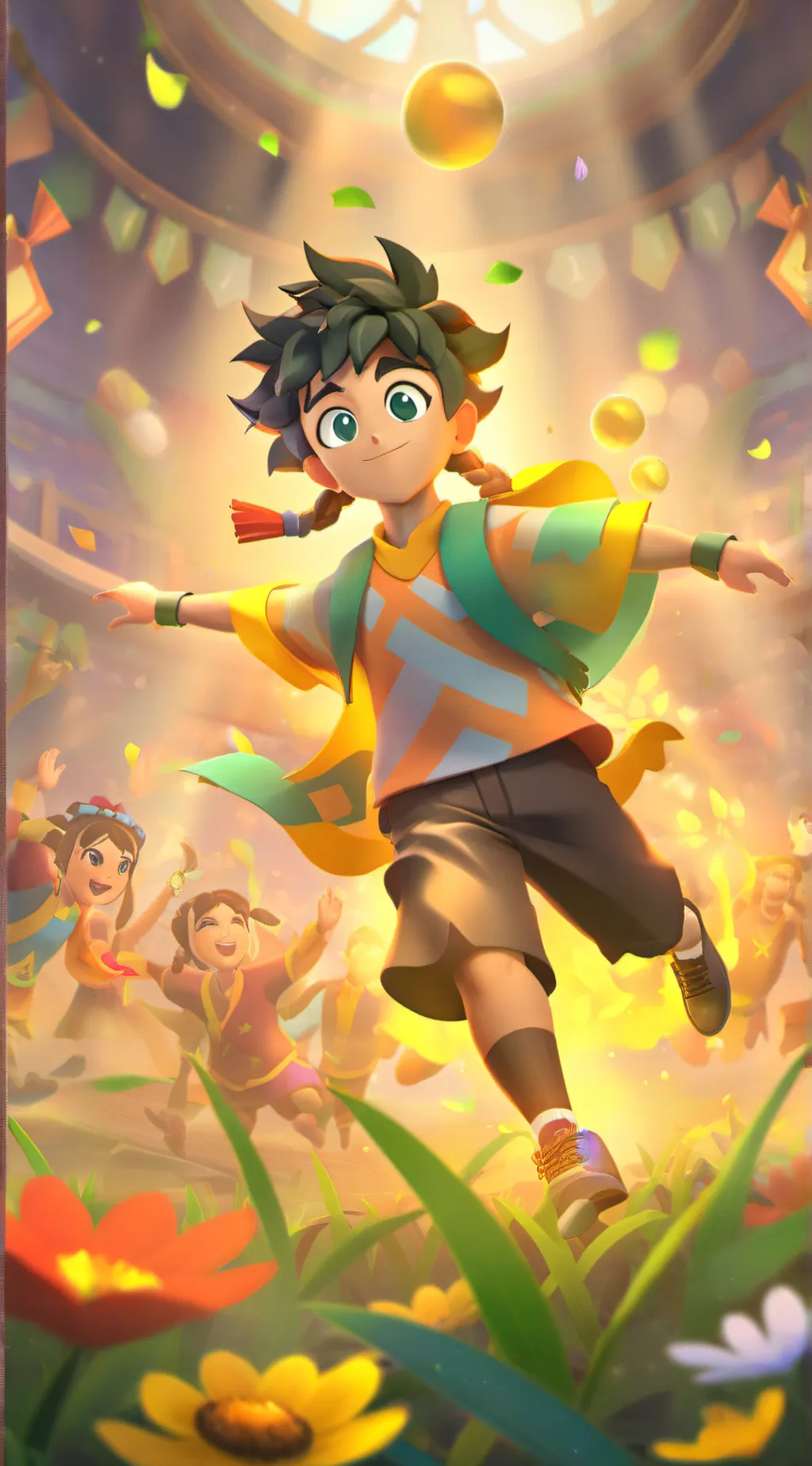 ai character: Deku  background