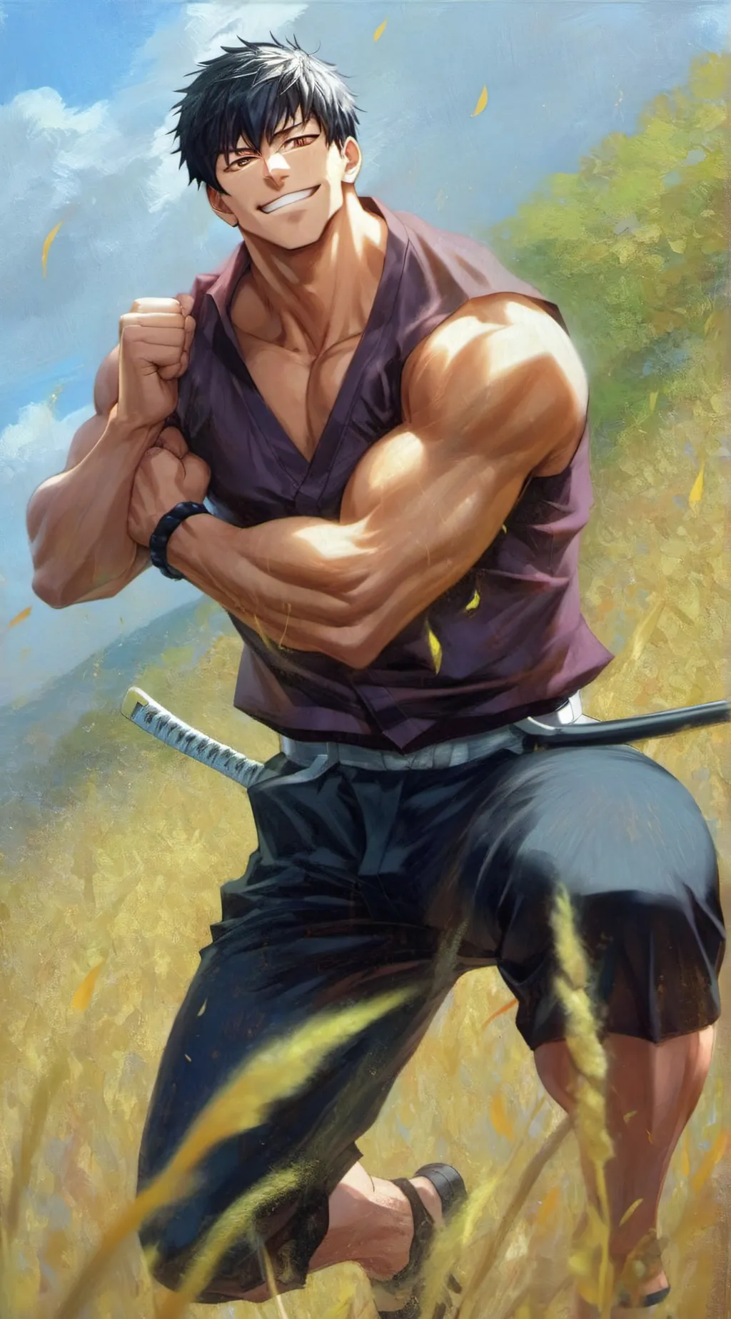 ai character: Toji background