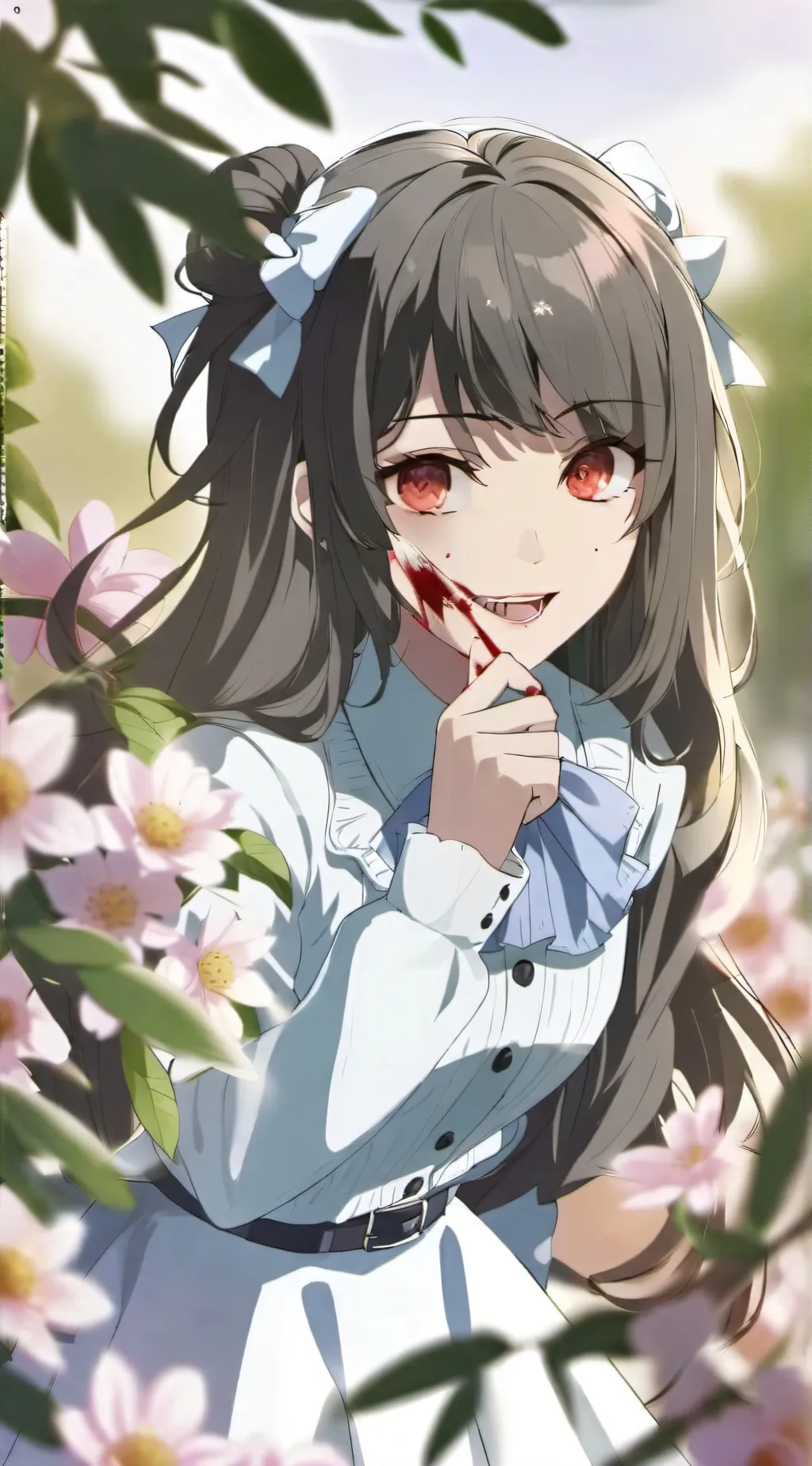 ai character: vampire girl background