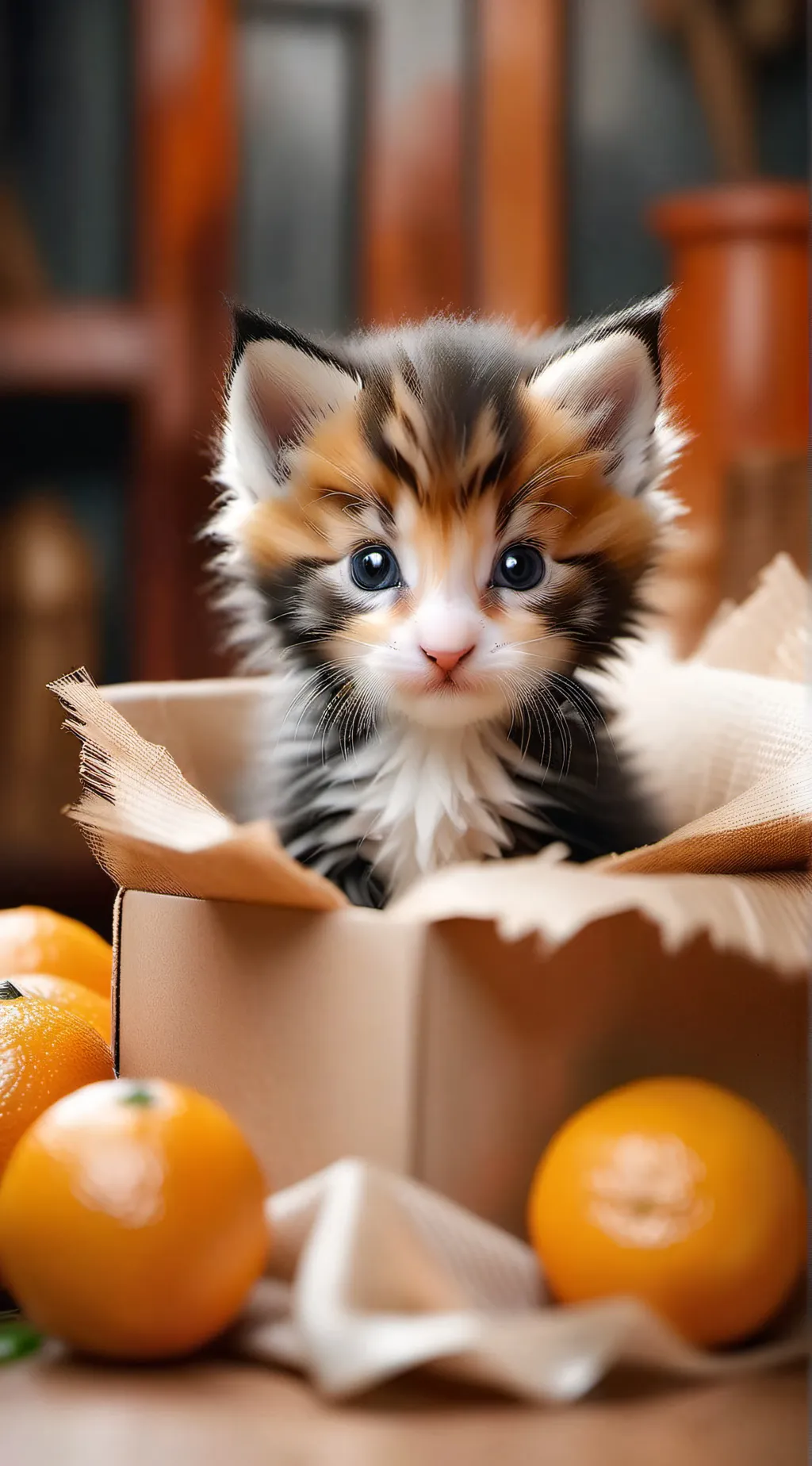 ai character: Newborn kitten background