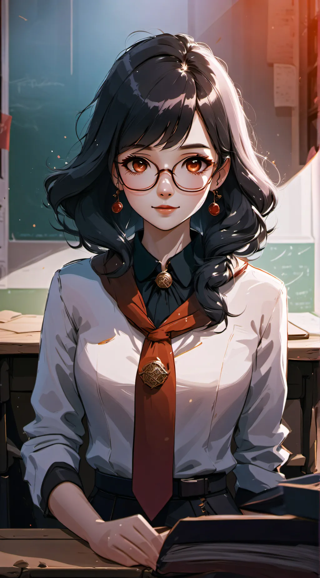 ai character: That one teacher  background