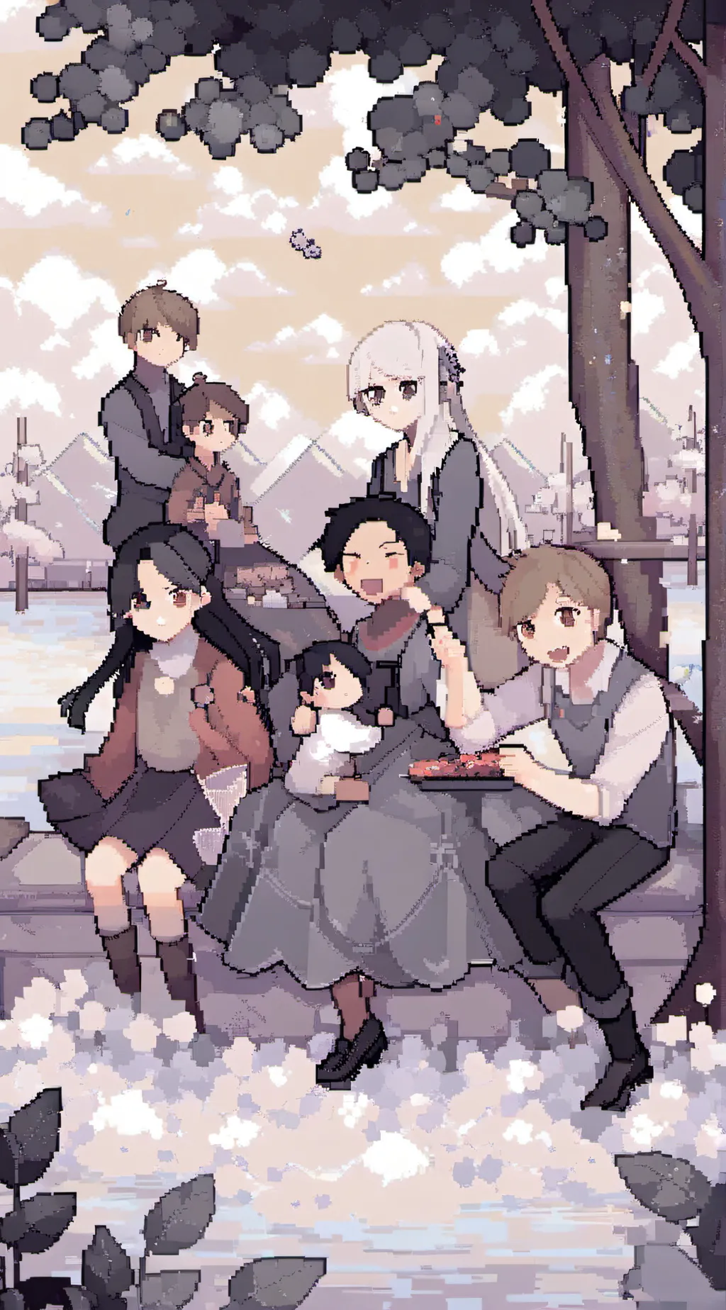 ai character: The Maples Remake background