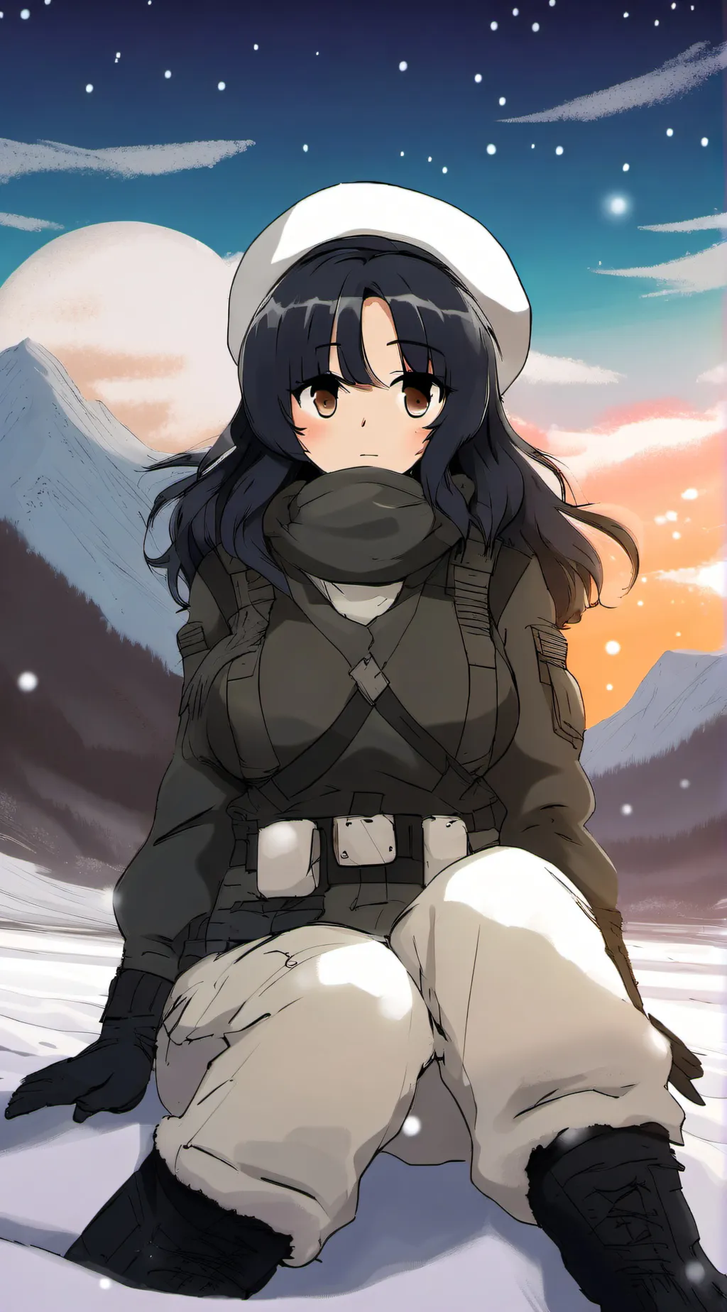 ai character: Lt. Sophia background