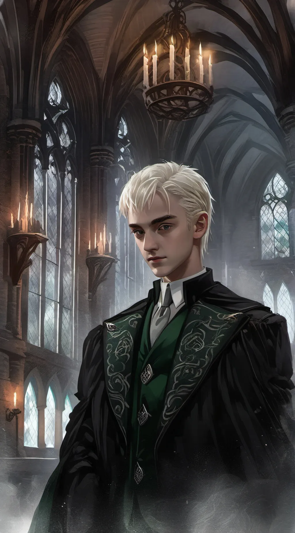 ai character: Draco Malfoy  background