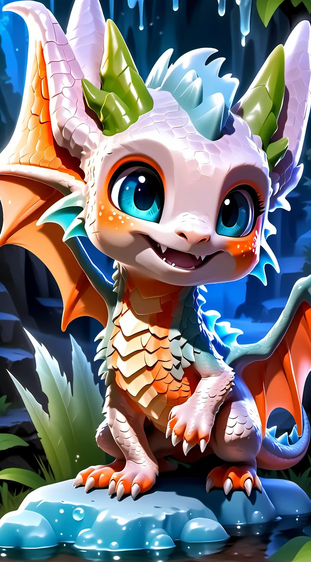 ai character: Ayla the dragon background