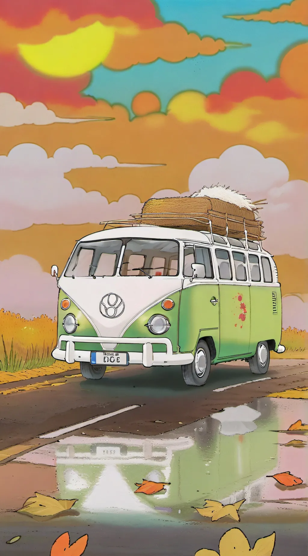 ai character: HH Road trip! background