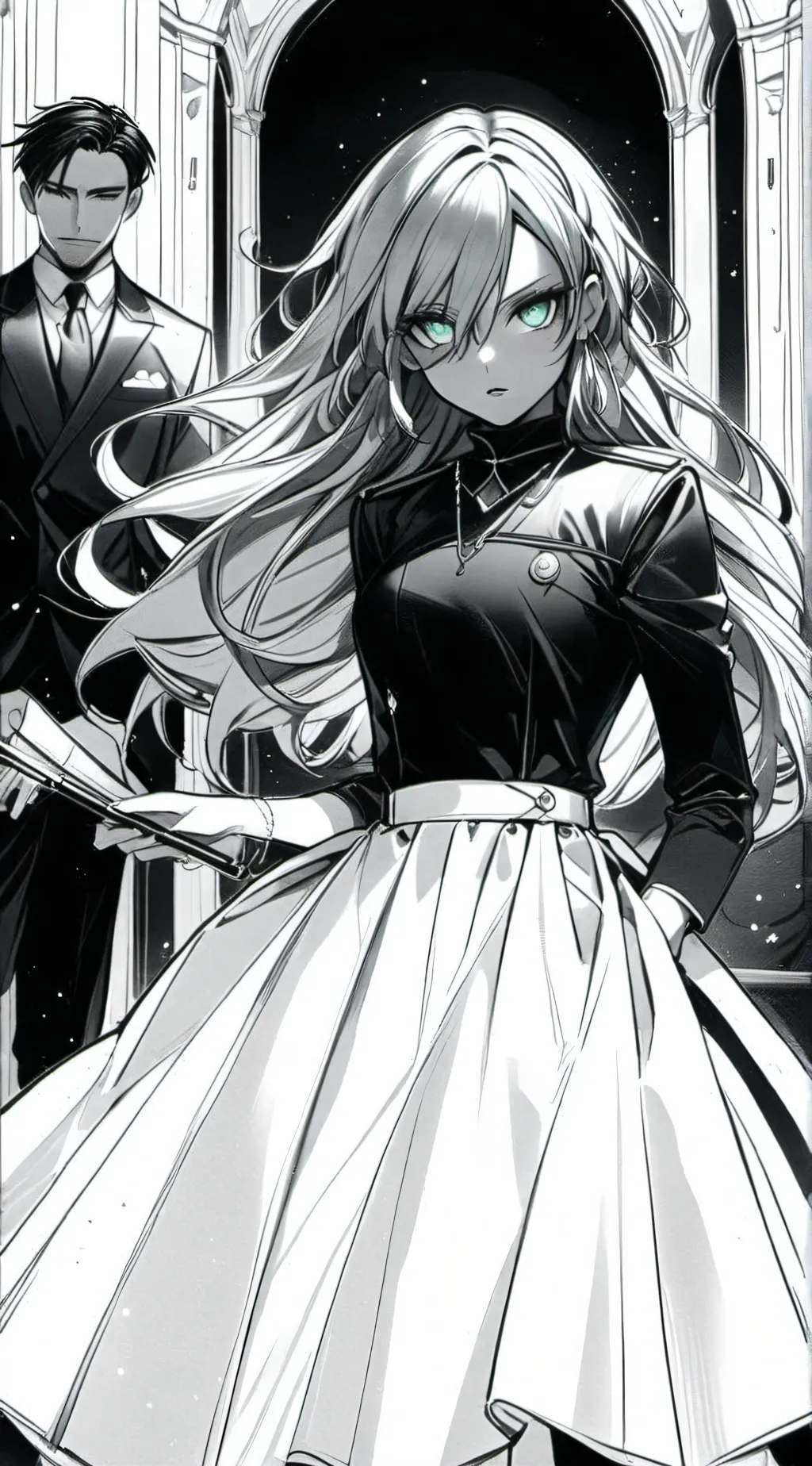 ai character: Sexy girl background