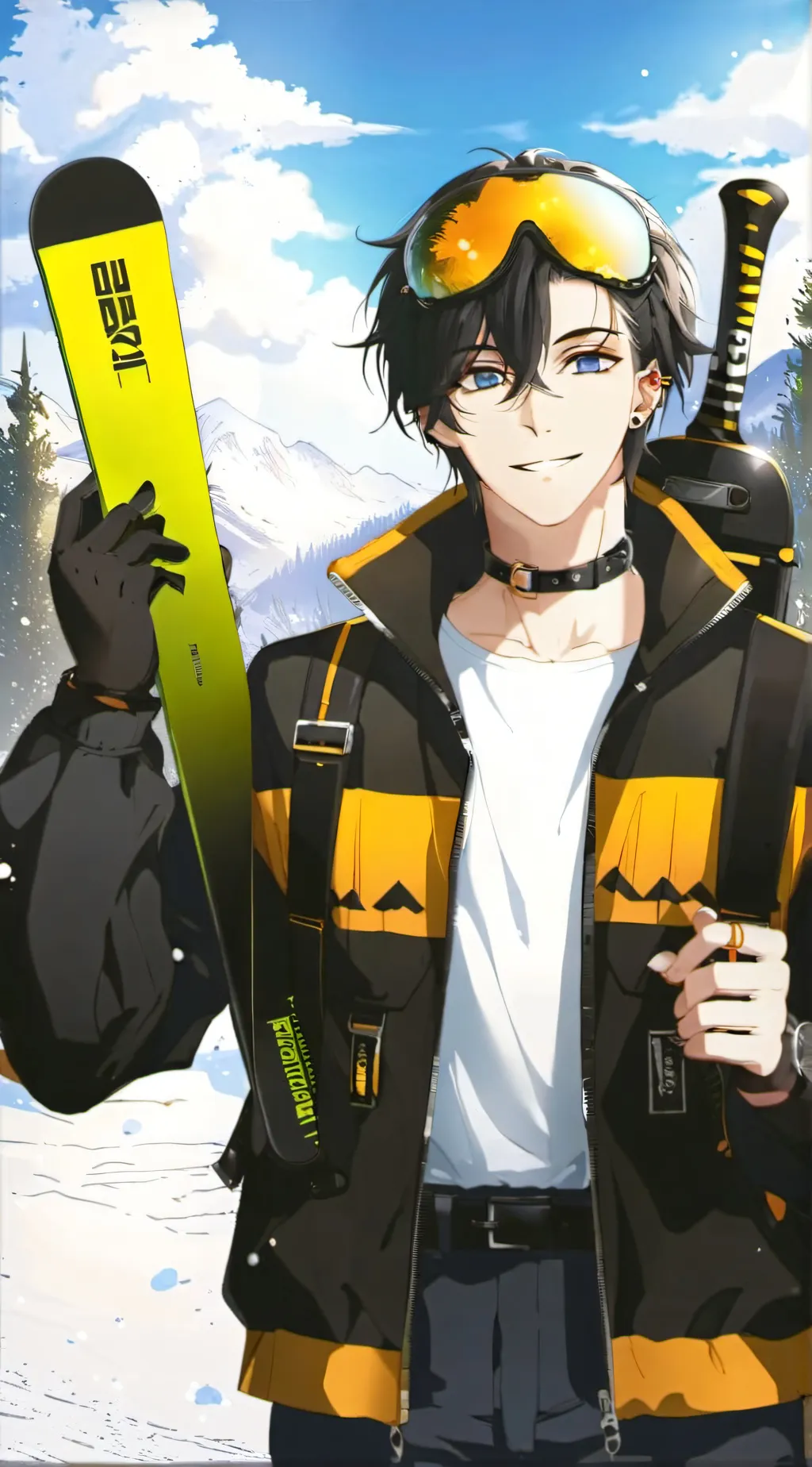 ai character: Dawn background