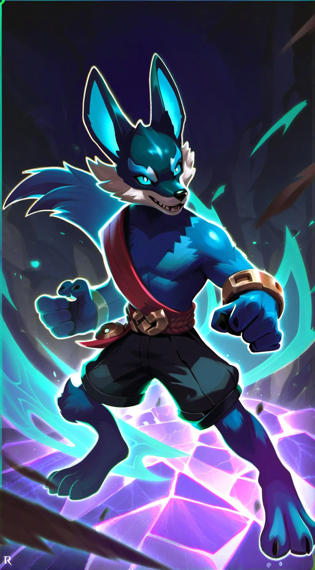 ai character: Lucario background
